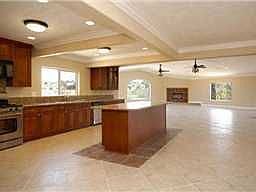 Kitchen and Living Room View