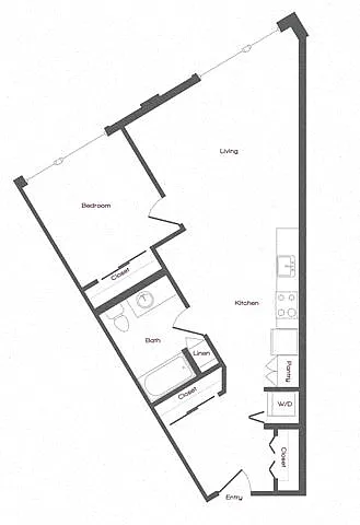 Floor plan One Bedroom