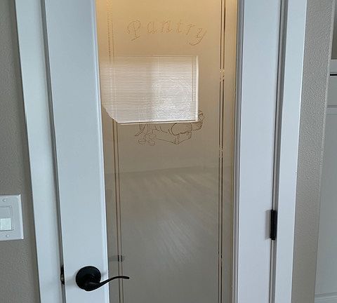 Glass Pantry Door