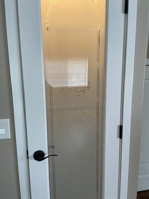 Glass Pantry Door