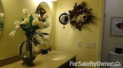 Master bath with dual sinks