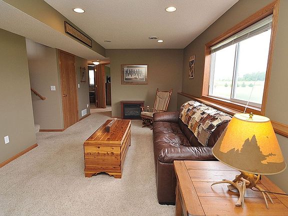 Family room is large yet cozy