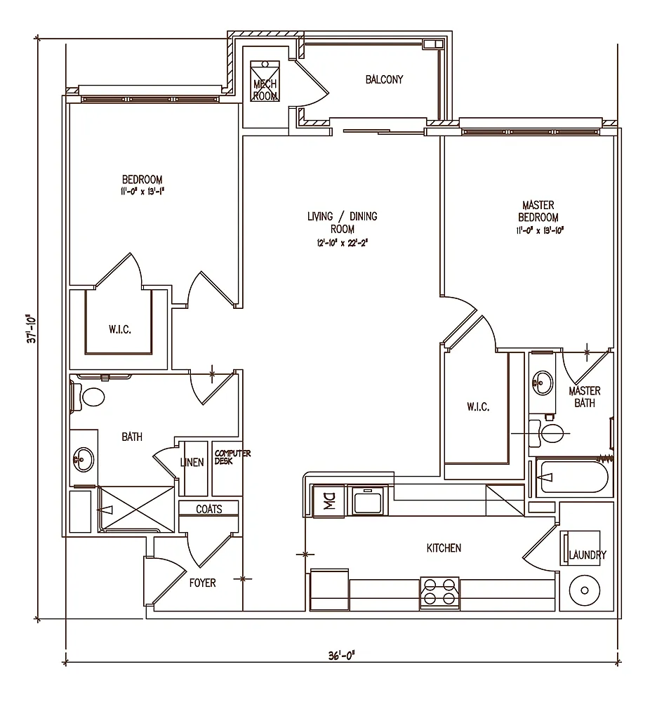 Floor plan 2D2