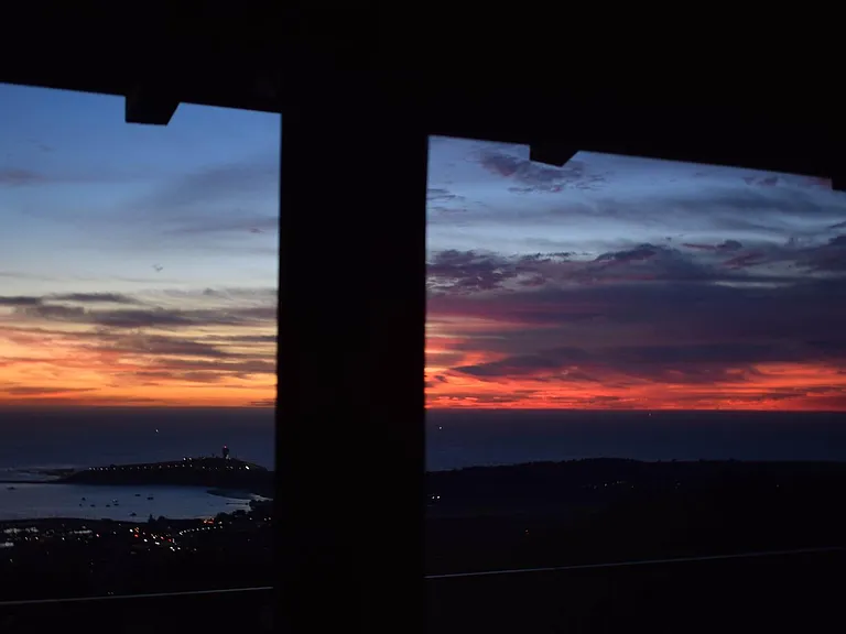 Harbor View from great room at sunset
Elevation 700 feet above sea level