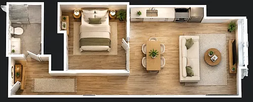 Floor plan 1 Bed