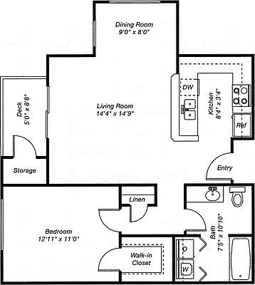 Floor plan Tamarack A1