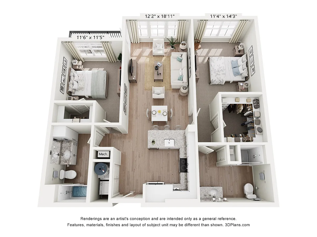 Floor plan B1 - Lagoon