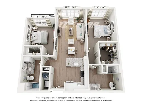 Floor plan B1 - Lagoon