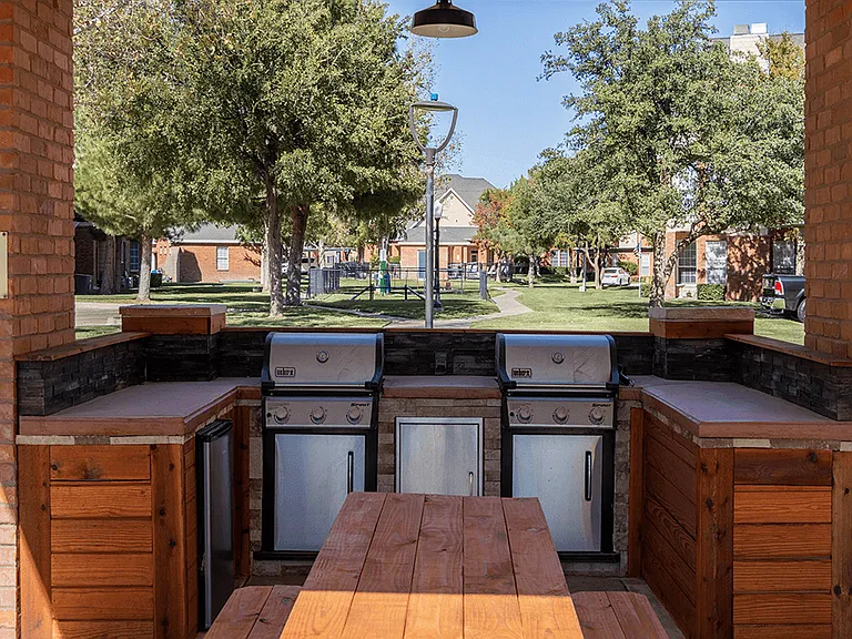 Grill Up Some Burgers in the BBQ Area!