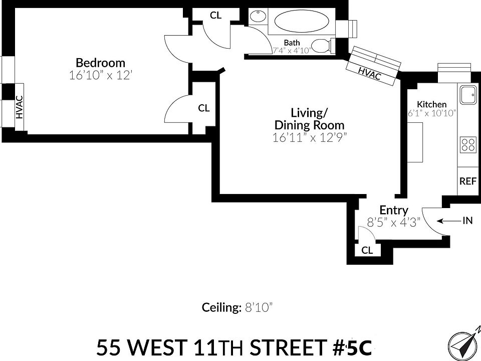 2nd image of 55 W 11th St APT 5C