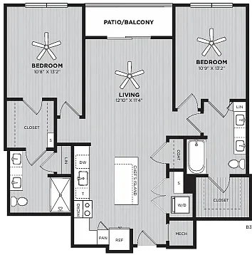 Floor plan B3