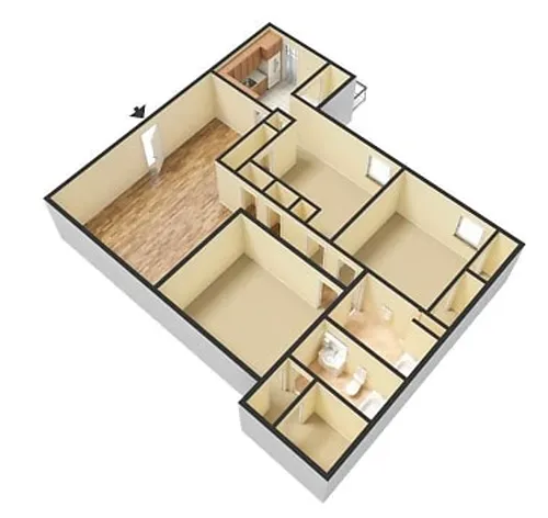 Floor plan The LaPalma 3x2