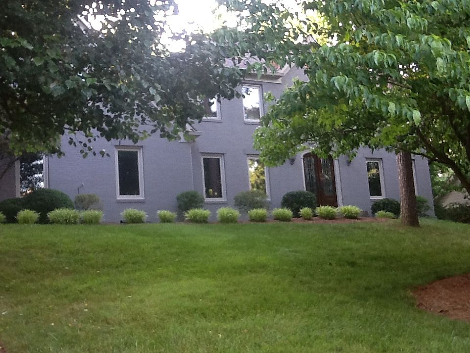 Painted brick front