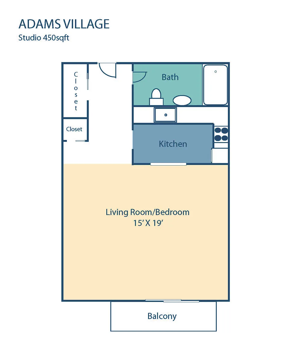 Floor plan Studio