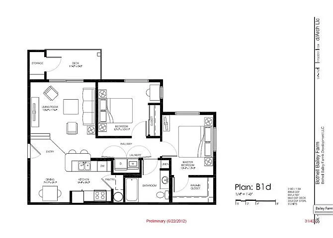 Floor plan 2B1C