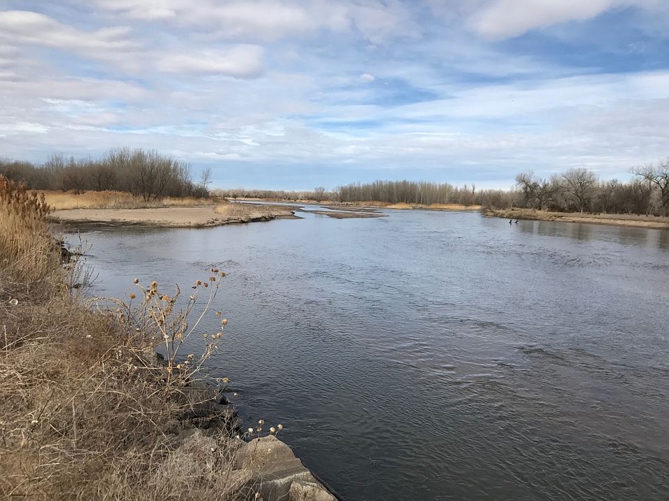 South side of the Platte River, facing west