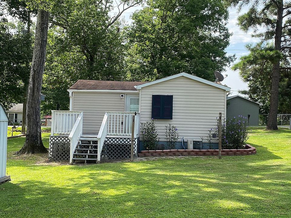 The back side of the home.