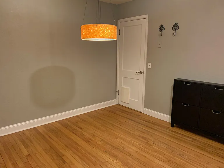 Dining room with access to garage