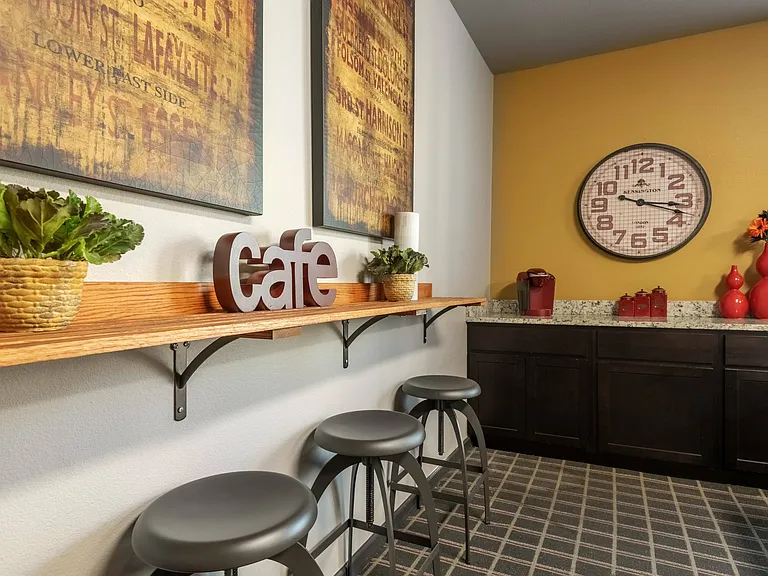 Cozy Community Cafe in Carrollton Apartment Complex