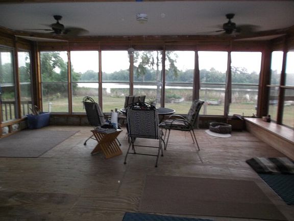 enclosed back porch