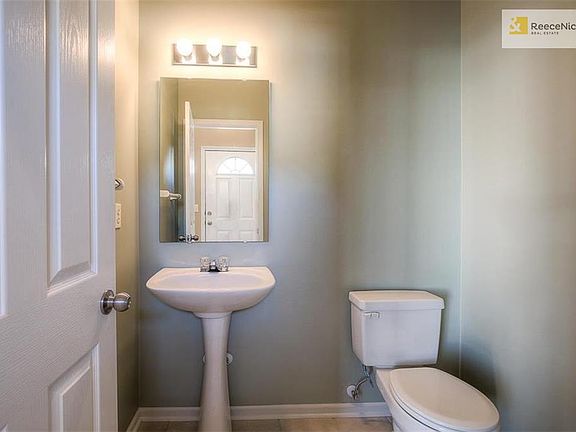 Half bathroom on the main level.