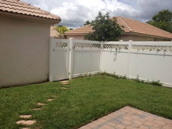 Fenced in private area