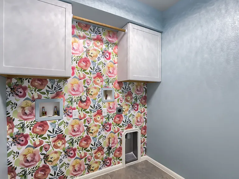 Upstairs laundry room