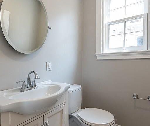 First floor half bath.