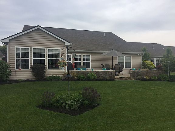 Back patio on golf course