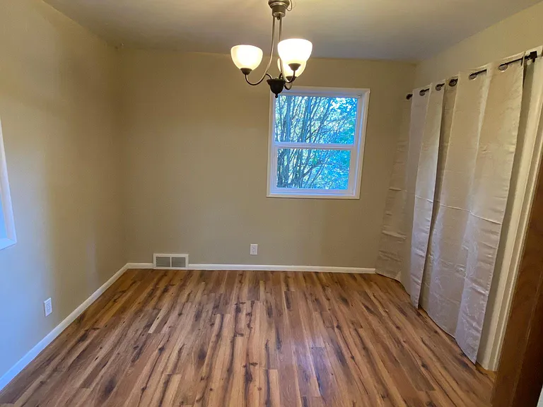 view of dining room from kitchen