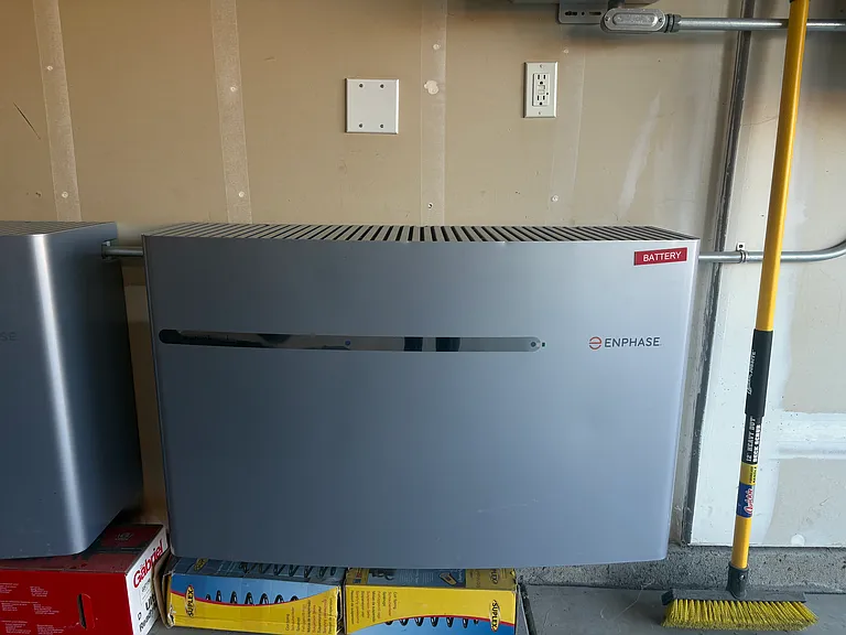 Two whole house emergency batteries and solar