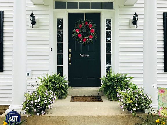 Welcoming front porch