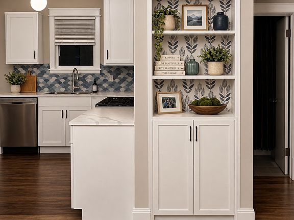 Enjoy the open flow between the kitchen, dining, and main floor living room.