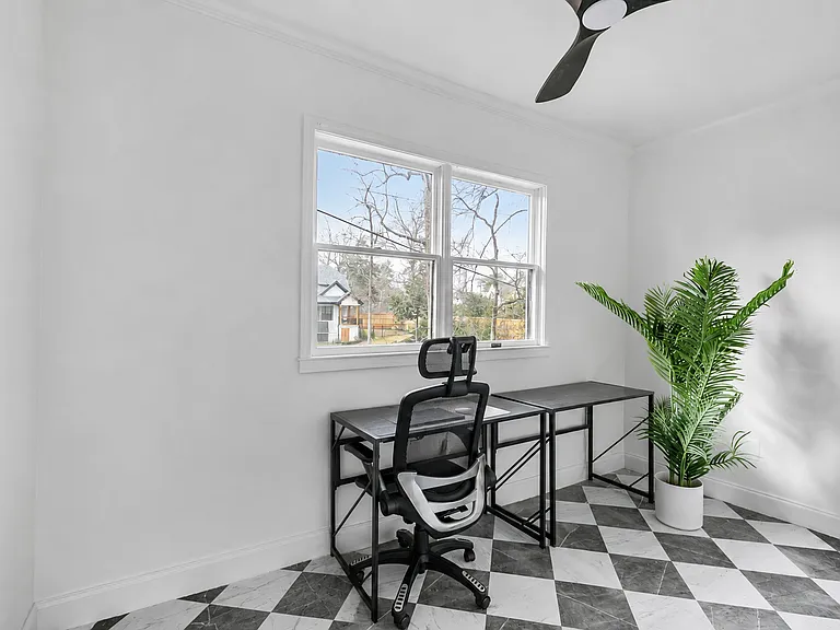 Sunroom/office off the kitchen
