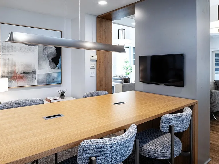 eaves Wilmington West lounge with co-working space