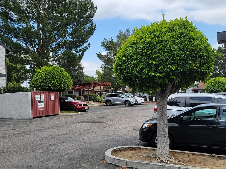 Parking area at Dove Ridge Apartments.