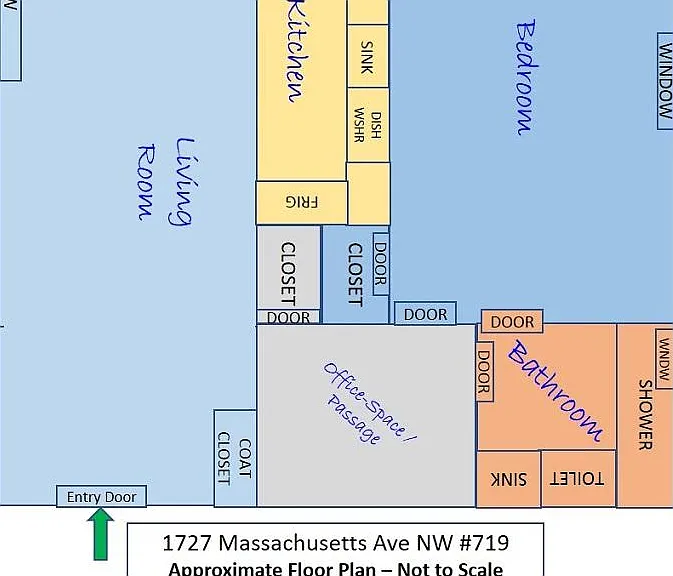 Approximate Floor Plan
(Not to Scale)
