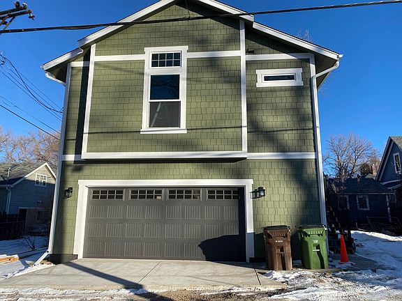 Off-street parking to the right. Second-floor apartment with private entry.