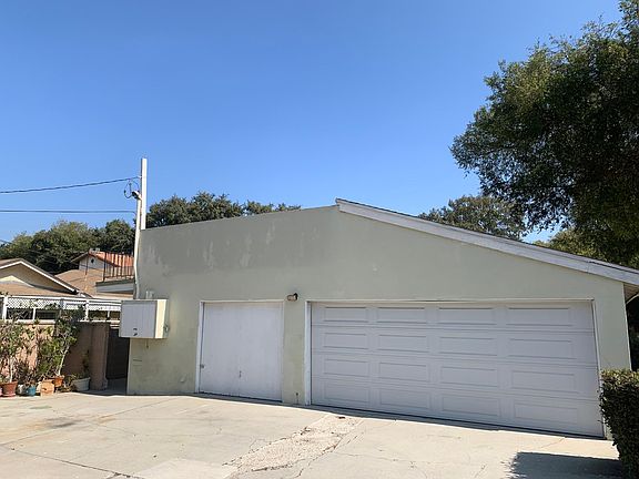 Two car garage shown on right side of image