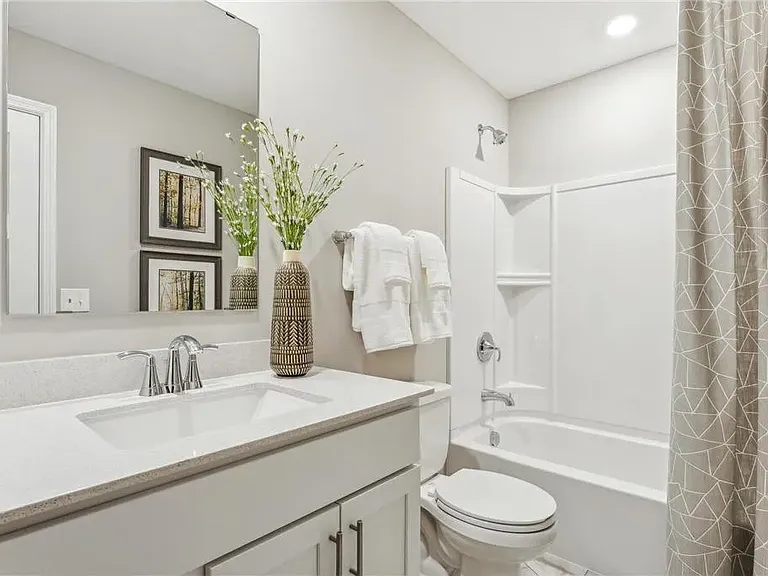 virtually staged second bath