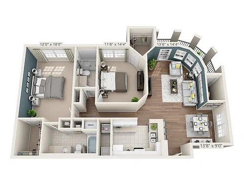 Floor plan St. James