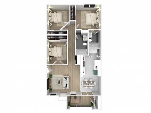Floor plan 3x2D