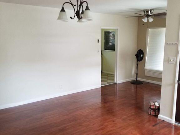 Inviting living room with a large picture window. 