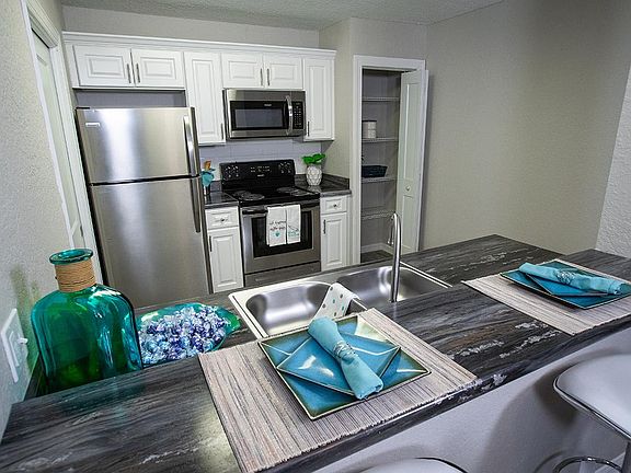 Enjoy the modern look of stainless steel appliances in your newly updated kitchen.