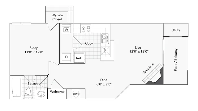 Floor plan Amherst