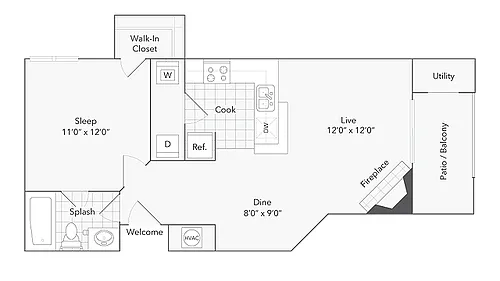 Floor plan Amherst