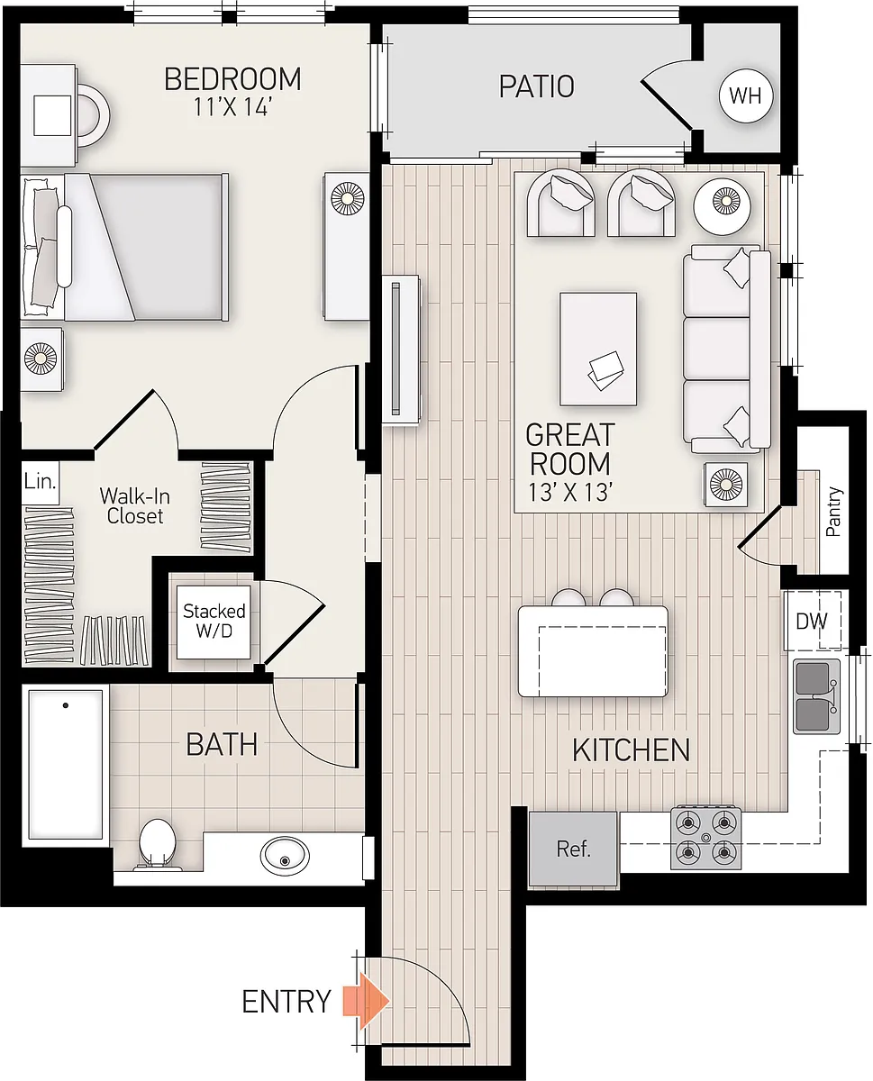 Floor plan Plan E1