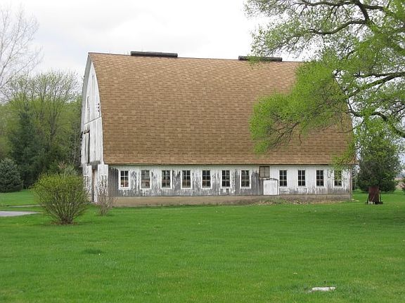 east side of barn
