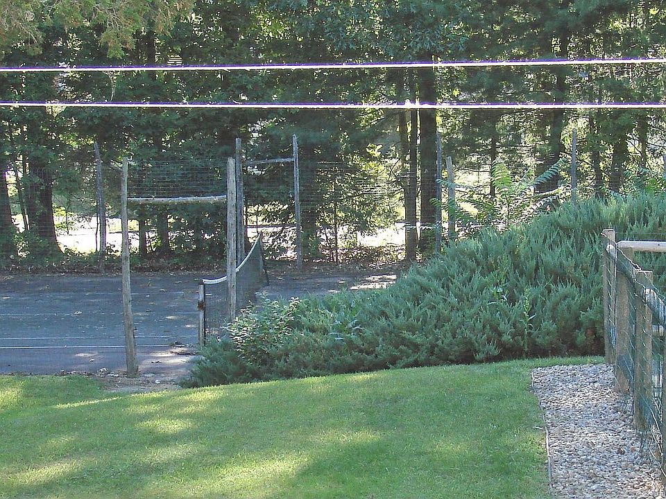 Tennis court, view from deck
