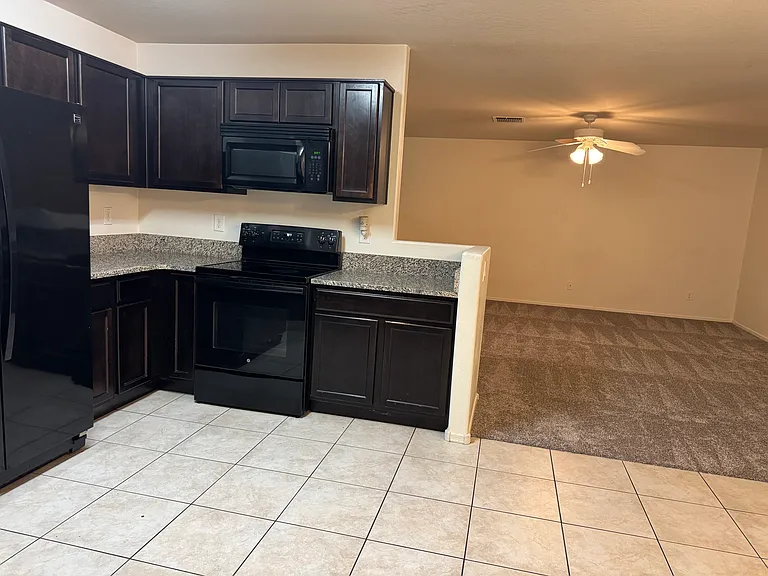 kitchen looking into family room
